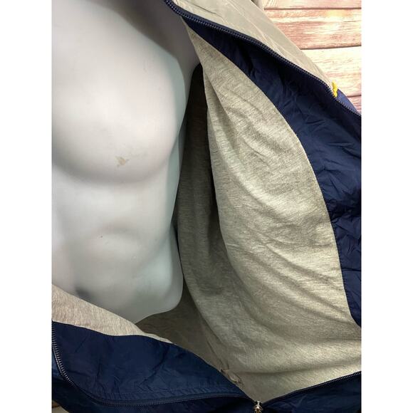 Nike Jacket Mens XXL Blue Gray Track Windbreaker Full Zip 90s Vintage - Picture 10 of 14